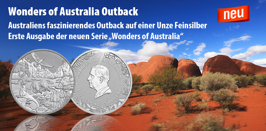 Australien 1 Unze Silber 2026 - Australien Wonders of Australia Outback
