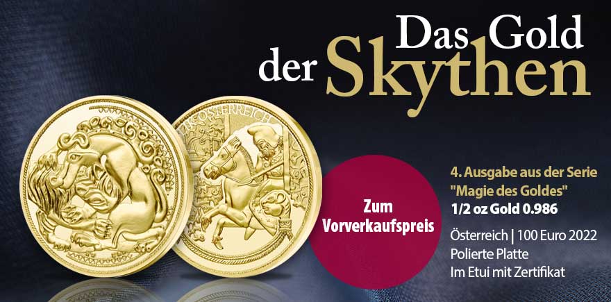 Österreich 100 Euro Goldmünze 2022 DAS GOLD DER SKYTHEN