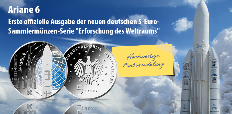 Deutschland 5 Euro 2026 - Ariane 6 - Erforschung des Weltraums