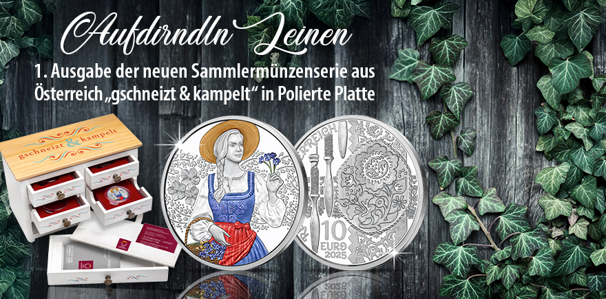 Österreich 10 Euro 2025 Aufdirndln - Leinen