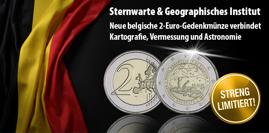 Belgien 2 Euro 2026 - Sternwarte & Geographisches Institut
