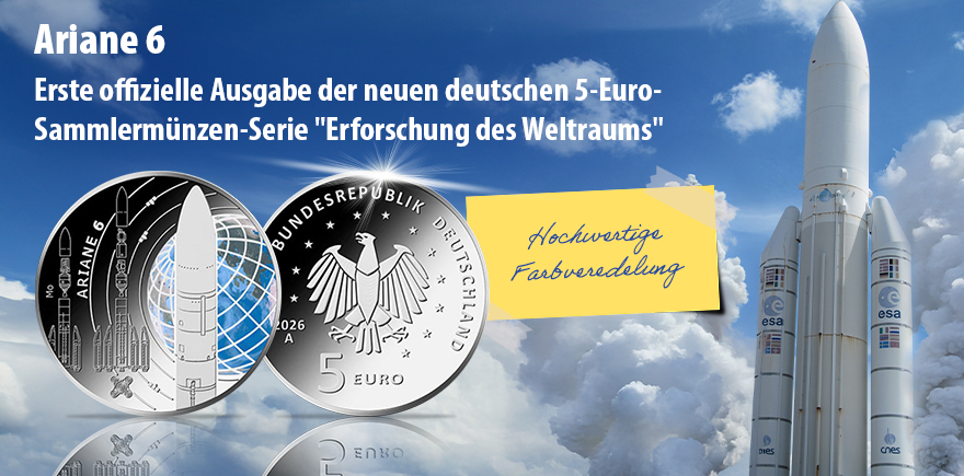 Deutschland 5 Euro 2026 Ariane 6 - Erforschung des Weltraums