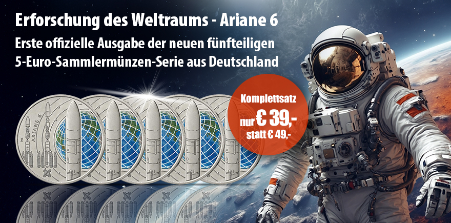 Deutschland 5 Euro 2026 - Erforschung des Weltraums - Ariane 6
