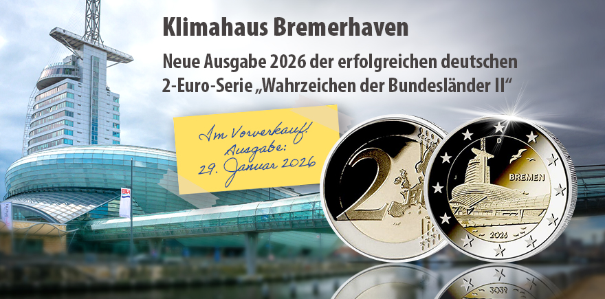 Deutschland 2 Euro 2026 Klimahaus Bremerhaven