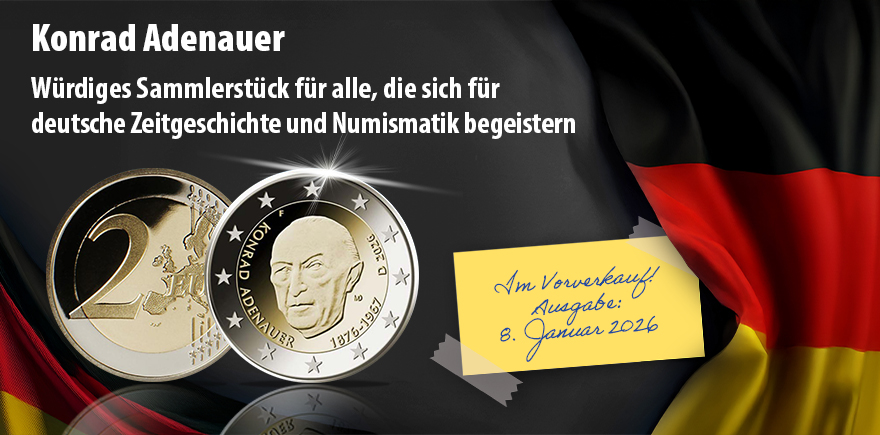Deutschland 2 Euro 2026 Konrad Adenauer