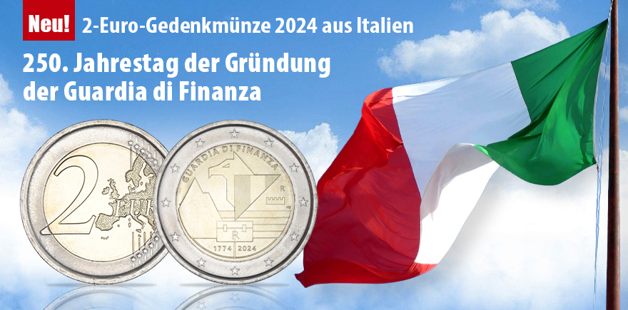 Italien 2 Euro 2024 Gründung der Guardia di Finanza