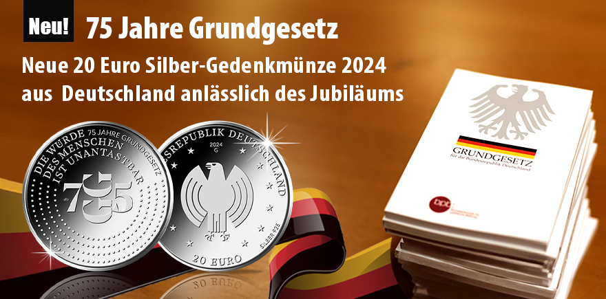  Deutschland 20 Euro 2024 Grundgesetz