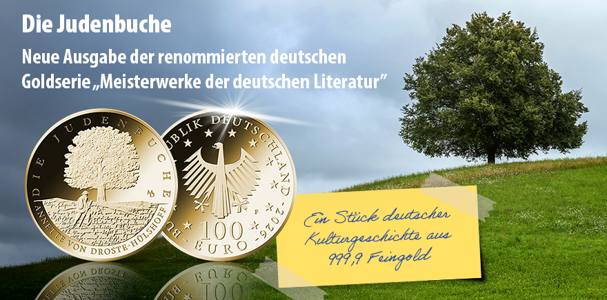 Deutschland 100 Euro Gold 2026 - Die Judenbuche - Meisterwerke deutscher Literatur