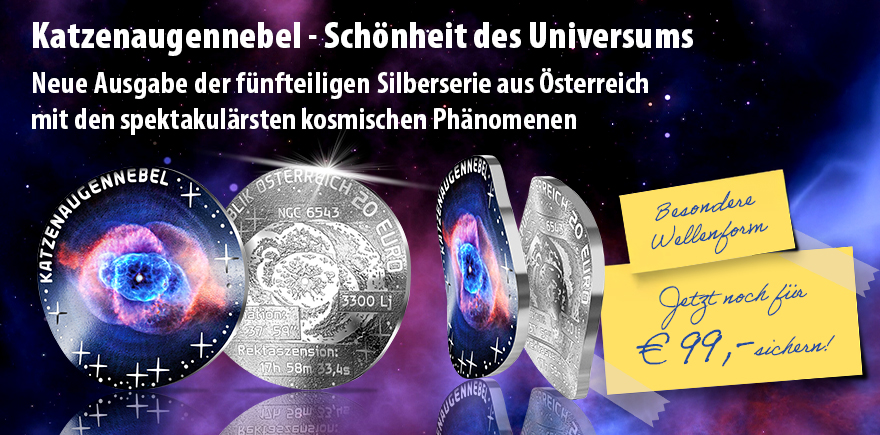 Österreich 20 Euro 2026 Katzenaugennebel - Schönheit des Universums