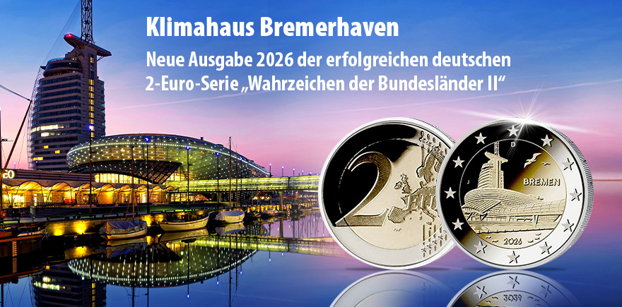 Deutschland 2 Euro 2026 Klimahaus Bremerhaven