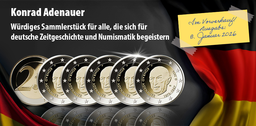 Deutschland 5 x 2 Euro 2026 - Konrad Adenauer