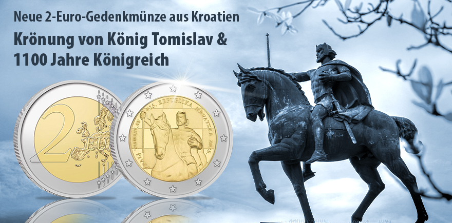 Kroatien 2 Euro 2025 - Krönung von König Tomislav - 1100 Jahre Königreich