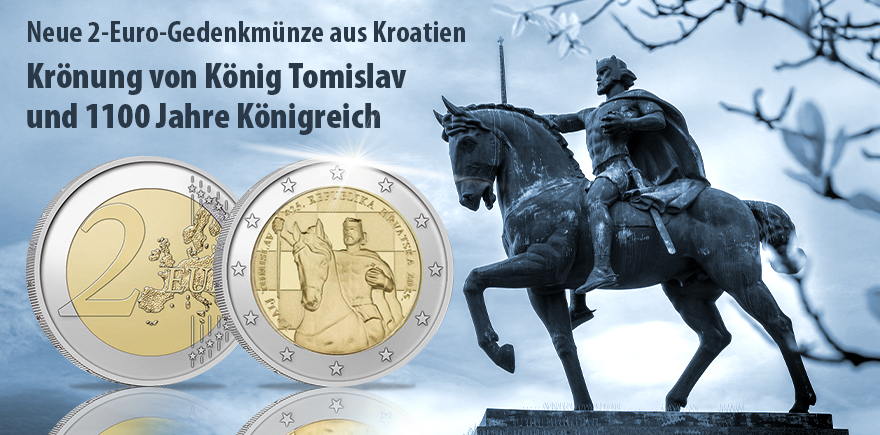 Kroatien 2 Euro 2025 - Krönung von König Tomislav - 1100 Jahre Königreich