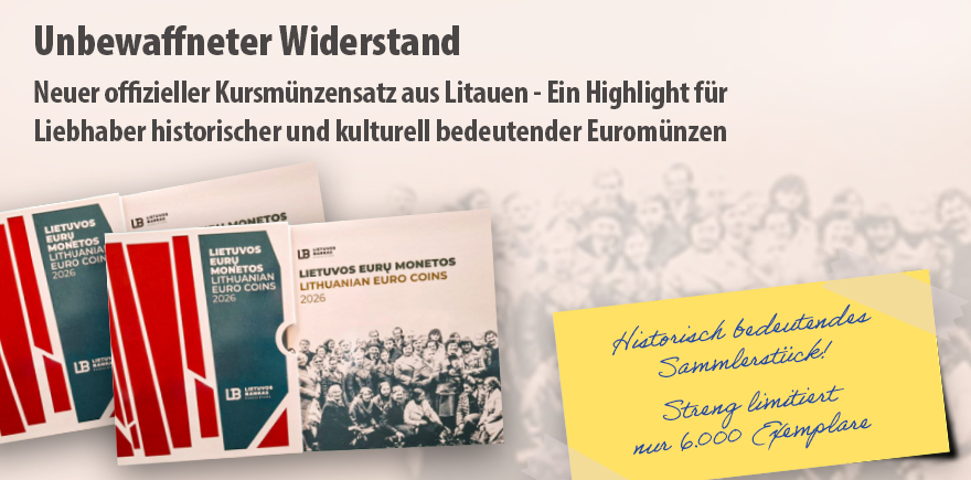 Litauen KMS 3,88 Euro 2026 Unbewaffneter Widerstand