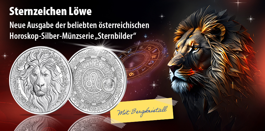Österreich 20 Euro 2026 – Sternzeichen Löwe mit Bergkristall