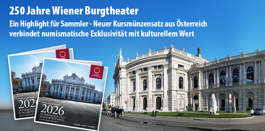 Österreich 3,88 Euro 2026 KMS Burgtheater im Folder