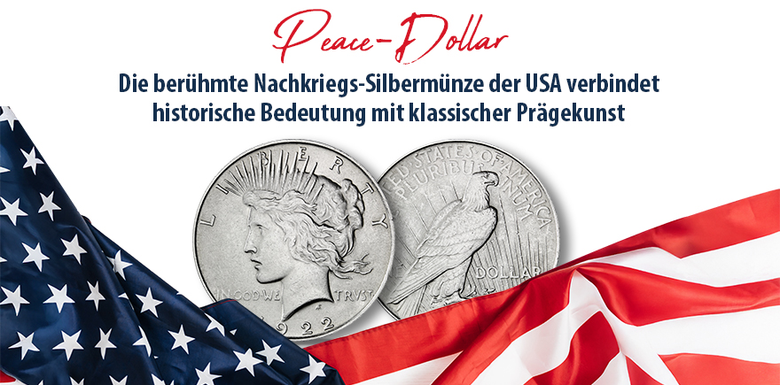 USA 1 Dollar Silbermünze (1923-1935) Peace Dollar
