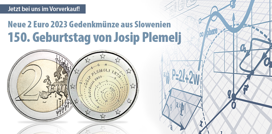  Slowenien 2 Euro 2023 Josip Plemelj