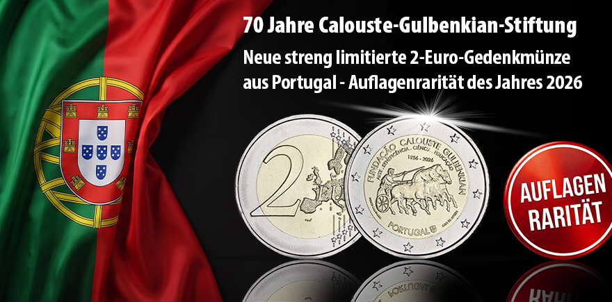 Portugal 2 Euro 2026 - 70 Jahre Calouste-Gulbenkian-Stiftung