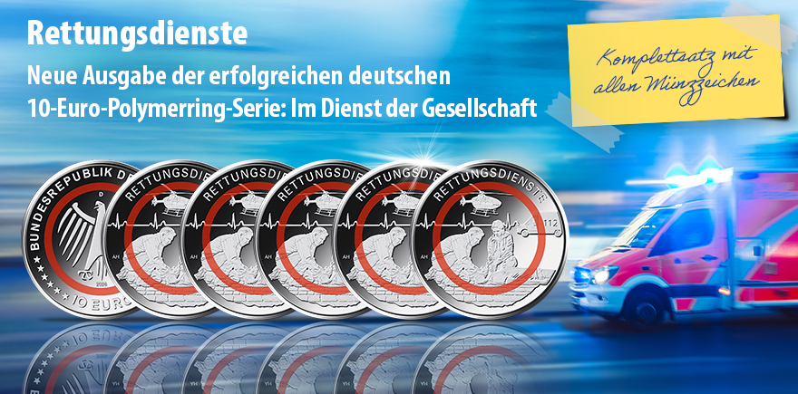 Deutschland 5 x 10 Euro 2026 Rettungsdienste