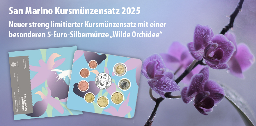 San Marino KMS 8,88 Euro 2025 Wilde Orchidee