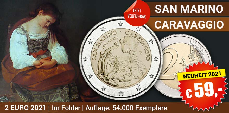 San Marino | 2 Euro Caravaggio | Historia-Hamburg.de
