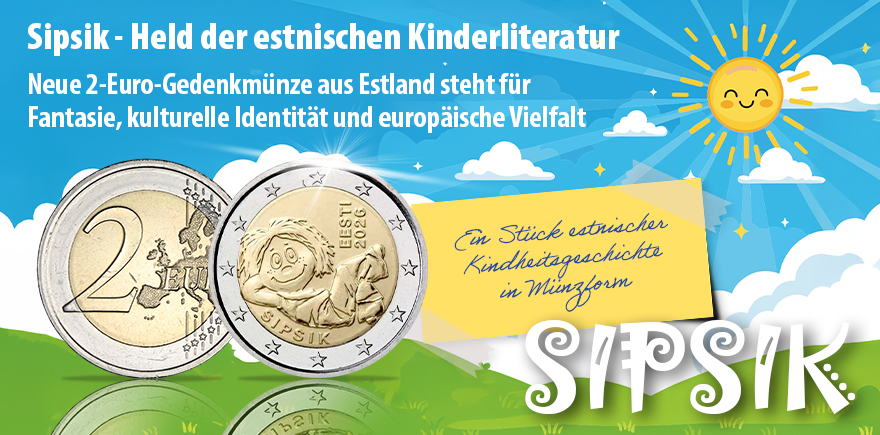 Estland 2 Euro 2026 Sipsik - Held der estnischen Kinderliteratur 