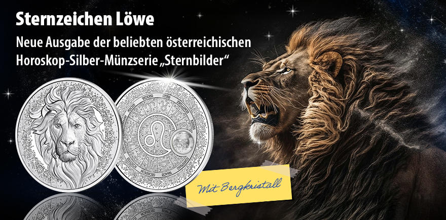 Österreich 20 Euro 2026 - Sternzeichen Löwe mit Bergkristall