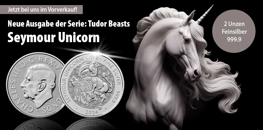 2 Unzen Silber 2024 Seymour Unicorn