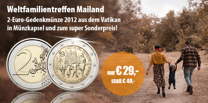 Vatikan 2 Euro 2012 Weltfamilientreffen Mailand