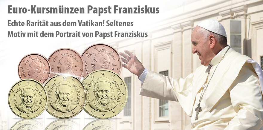 Vatikan Kleinmünzensatz Papst Franziskus 