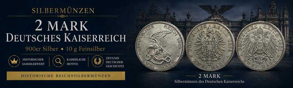 2 Mark Silbermünzen 2 Mark Silbermünzen