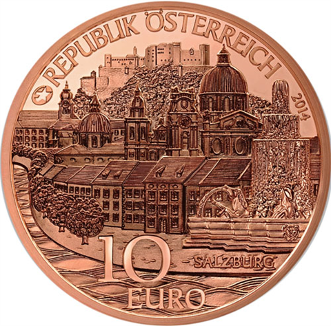 Österreich-10-Euro-2014-Kupfer-bfr-Salzburg-aus-Kinderhand-RS