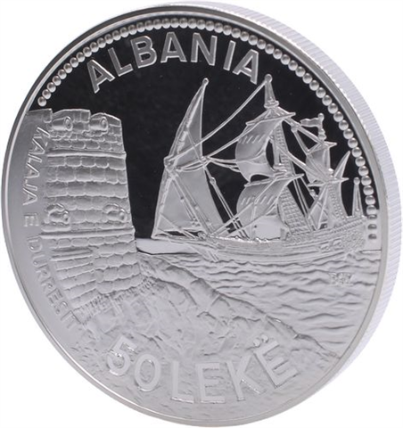 Albanien-50Leke-1987-AGpp-Durresit-EtuiI