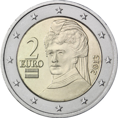 Österreich 2 Euro 2013 Bertha von Suttner