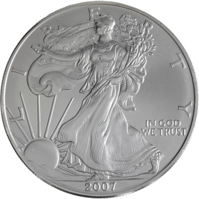 USA-1 Dollar-2007-AGstgl-Silver Eagle-RS