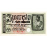 Banknoten - 20 Reichsmark  Dürer ohne Datum