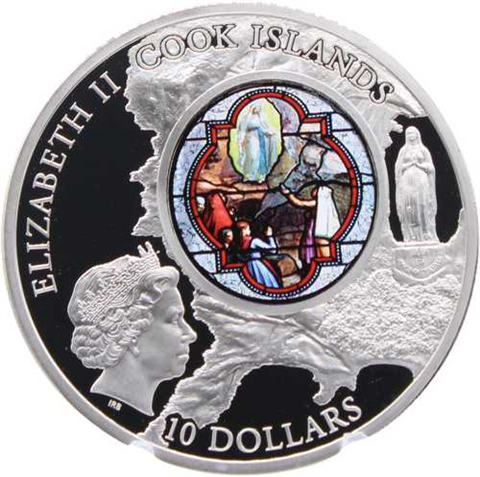 Cook Islands-10 Dollar-2013-AGpl-Erscheinungsfenster-RS