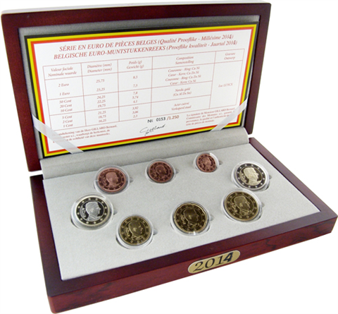 Belgien-3,88-Euro-2014-PP-KMS-Proof-Set