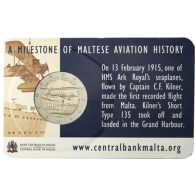Malta-2Euro-2015-Stgl-CoinCard-ErsterFlug-RS