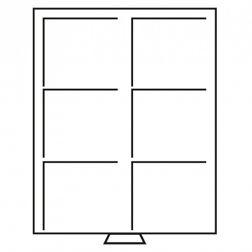 331319 -  Muenzenbox XL 2 x 3 Einteilung 