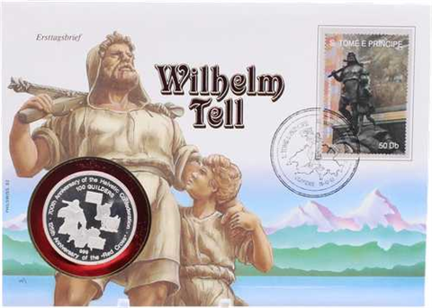 Suriname-100Guilders-1991-PP-Numisbrief Wilhelm Tell