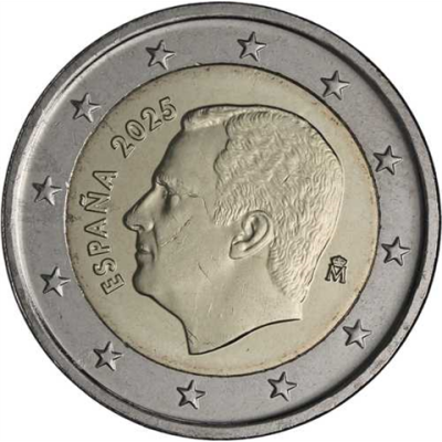 Spanien-2 Euro-2025-bfr-Kursmünze-RS