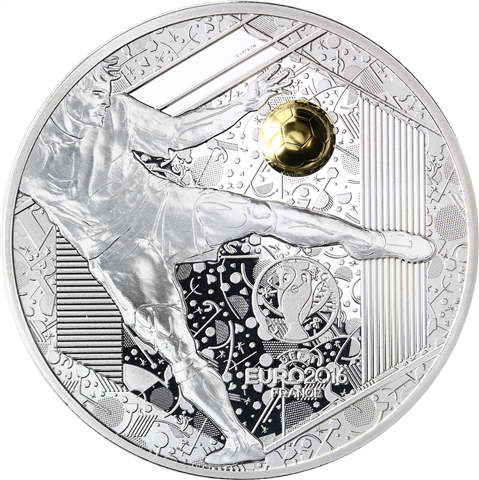 Frankreich 10 Euro 2016 PP Fußball-Europameisterschaft 2016 Volleyschuss mit OVP