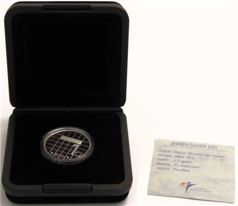 Niederlande-1G-2001-PP-Silber-Gulden