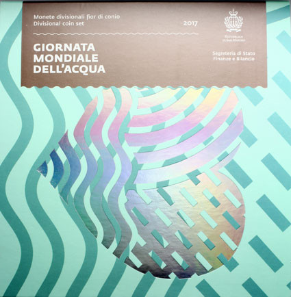 San-Marino-8,88-Euro-2017-Stglmit-5-Euro-Weltwassertag-im-Folder-offen