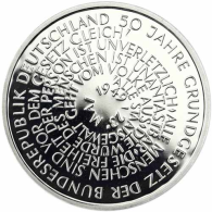 Deutschland-10-DM-Silber-1999-PP-50-Jahre-Grundgesetz-I