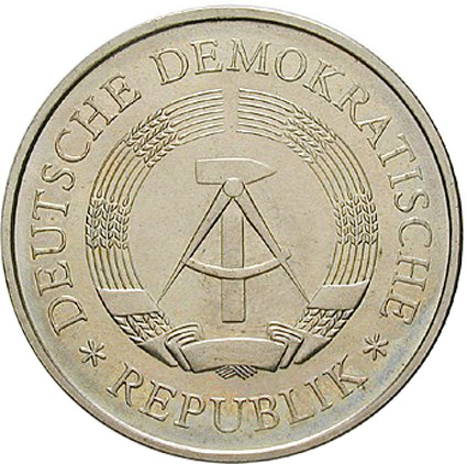DDR 5 Mark Münze 1969 - 20 Jahre DDR Nickelprobe