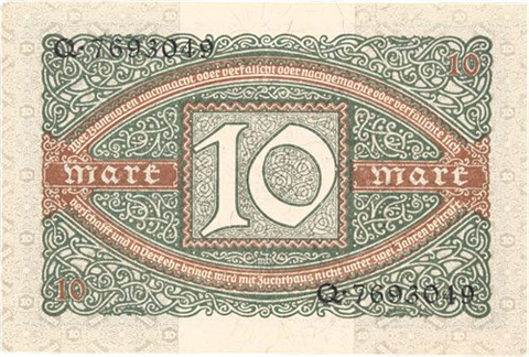 Deutsches Reich-10 Mark-1920-Reichsbanknote-Ro63-RS