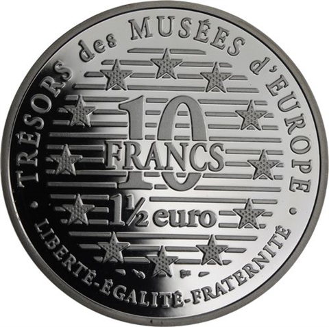 Frankreich-1,5 Euro10 Francs-1996-AGpp-Vincent van Gogh-RS